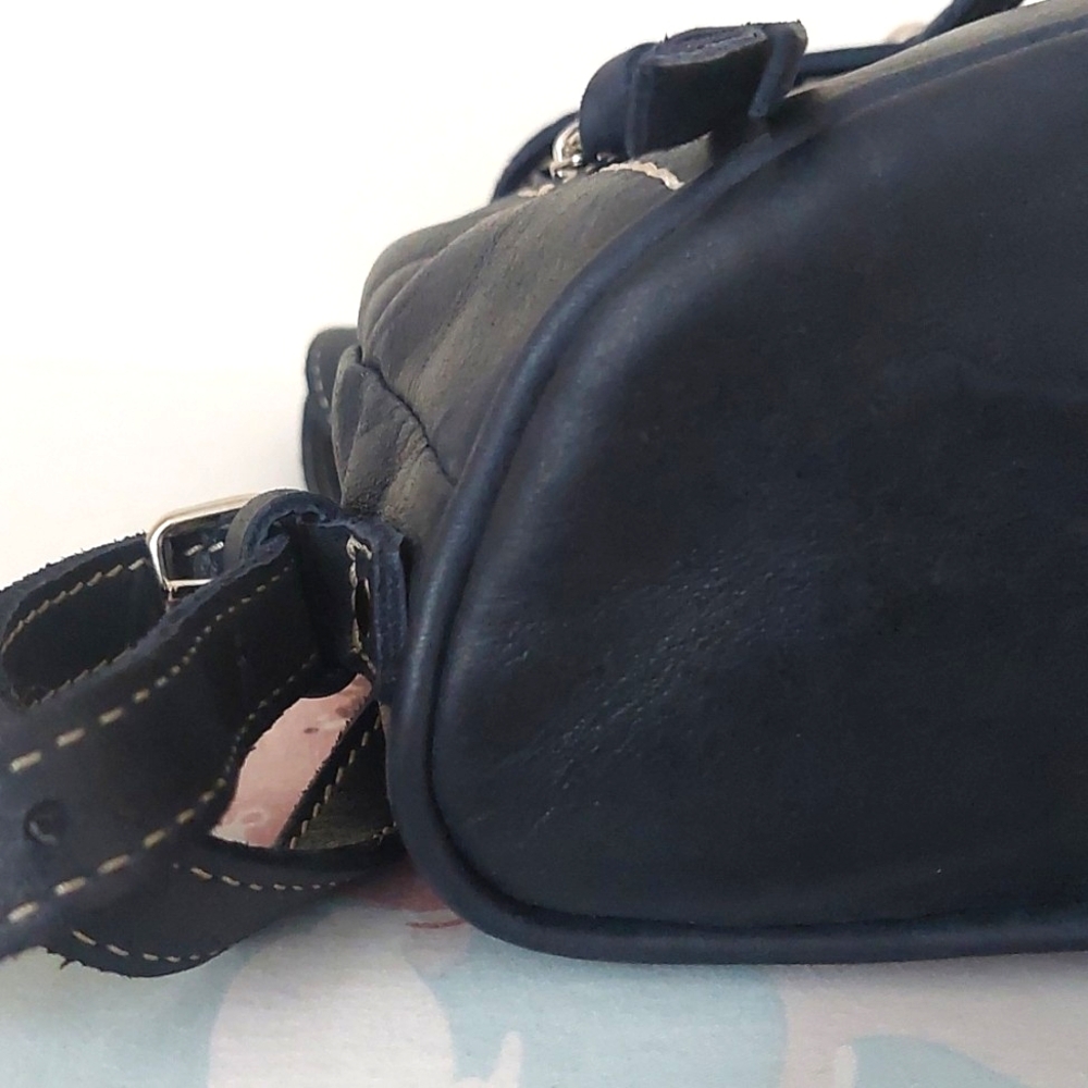 Vintage roots mini deep navy blue backpack - Picture 7 of 14